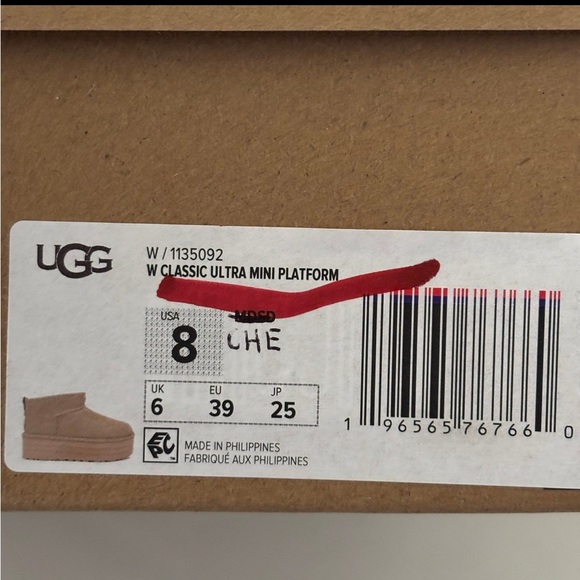 UGG Classic Ultra Mini Platform Boots Chestnut 8 RETAIL $170 - Picture 4 of 12